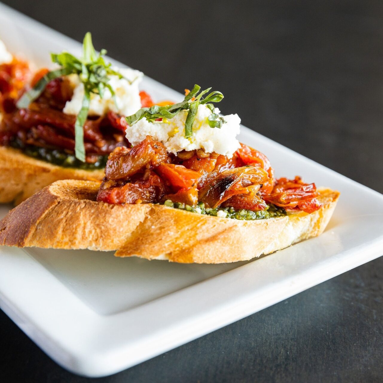 Bruschetta at Bistro Bella Vita in Grand Rapids, MI