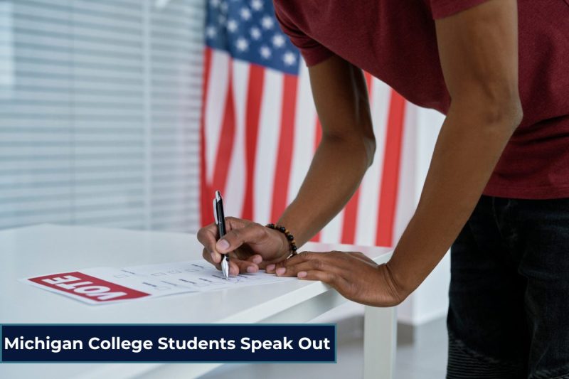 Man Voting by Filling in Ballot, Civic Engagement