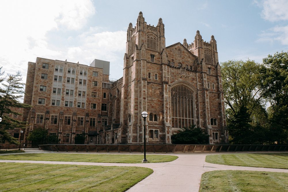 University of Michigan Library from the court yard.