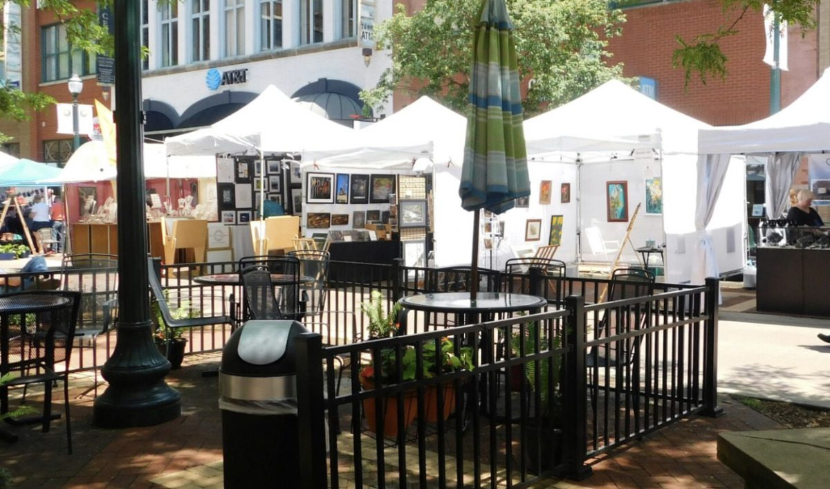 Outdoor mall in Kalamazoo