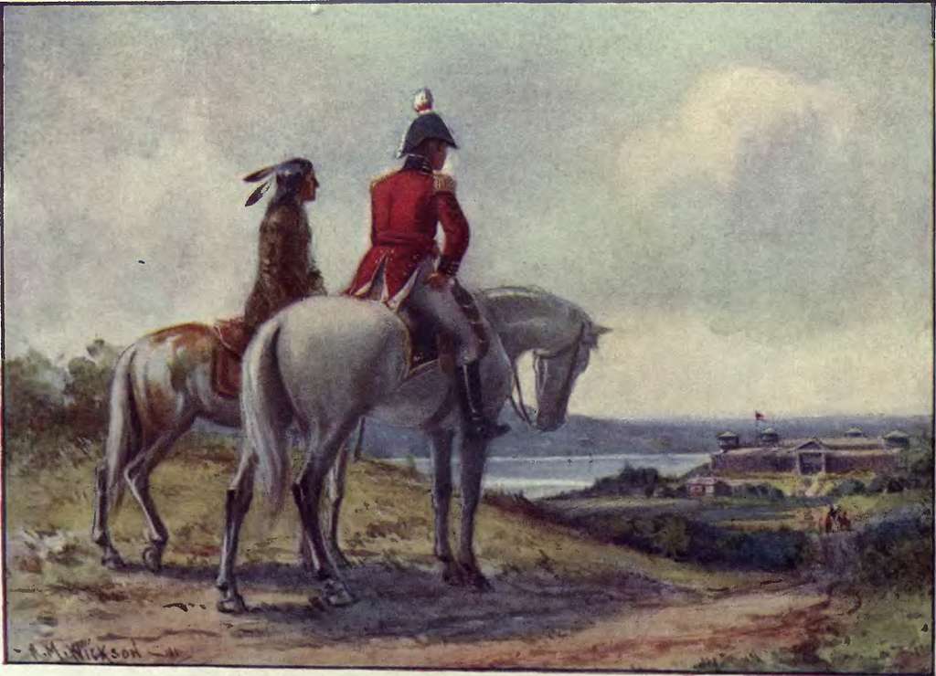 This painting pictures two men awaiting a response after sending a message that demanded for the surrender of Detroit. Credit: Wikimedia Commons (https://creativecommons.org/publicdomain/mark/1.0/)