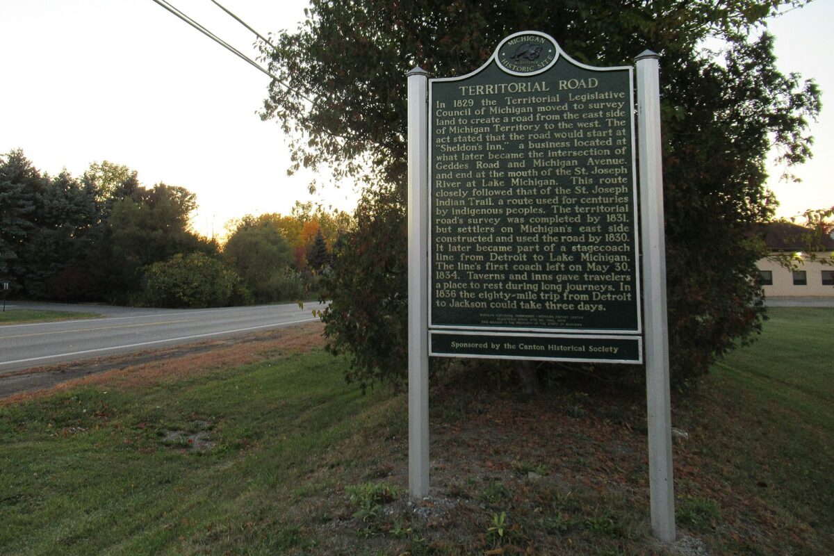 A sign on Territorial Road in Canton, MI. Credit: Wikimedia Commons (https://creativecommons.org/publicdomain/zero/1.0/deed.en)